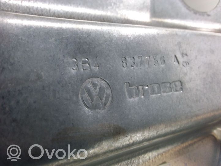 Volkswagen PASSAT B5 Etuikkunan nostomekanismi ilman moottoria 3B4837756A