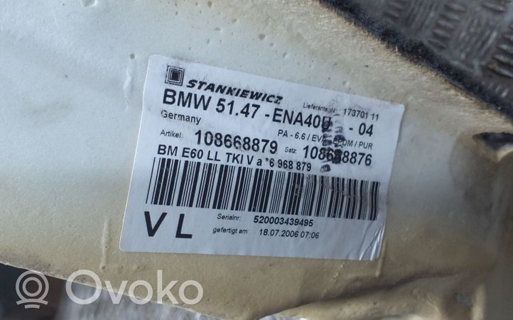 BMW 5 E60 E61 Wykładzina podłogowa przednia 6968879