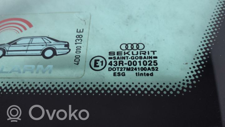 Audi A8 S8 D2 4D Takasivuikkuna/-lasi 4D0845300Q