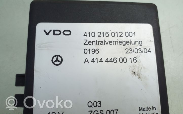 Mercedes-Benz Vaneo W414 Sterownik / Moduł centralnego zamka A4144460016