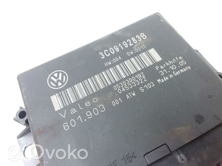 Volkswagen PASSAT B6 Parkavimo (PDC) daviklių valdymo blokas 3C0919283B