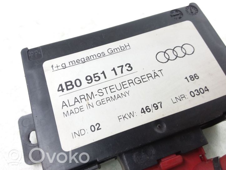 Audi A6 S6 C5 4B Sterownik / Moduł alarmu 4B0951173