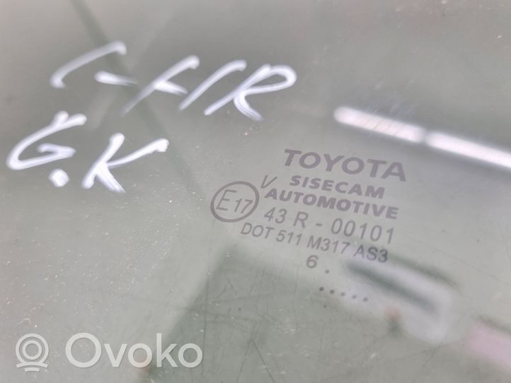 Toyota C-HR Vetro del finestrino della portiera posteriore AS3