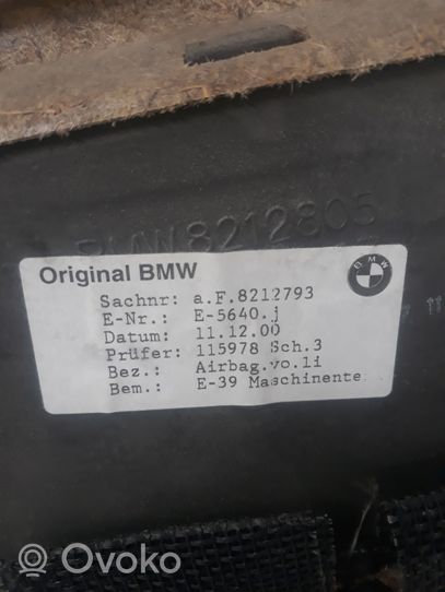 BMW 5 E39 Garniture de panneau carte de porte avant 8212793