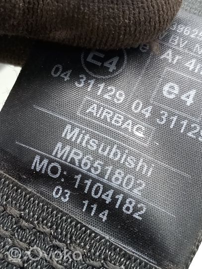 Mitsubishi Space Star Ceinture de sécurité avant MR651802