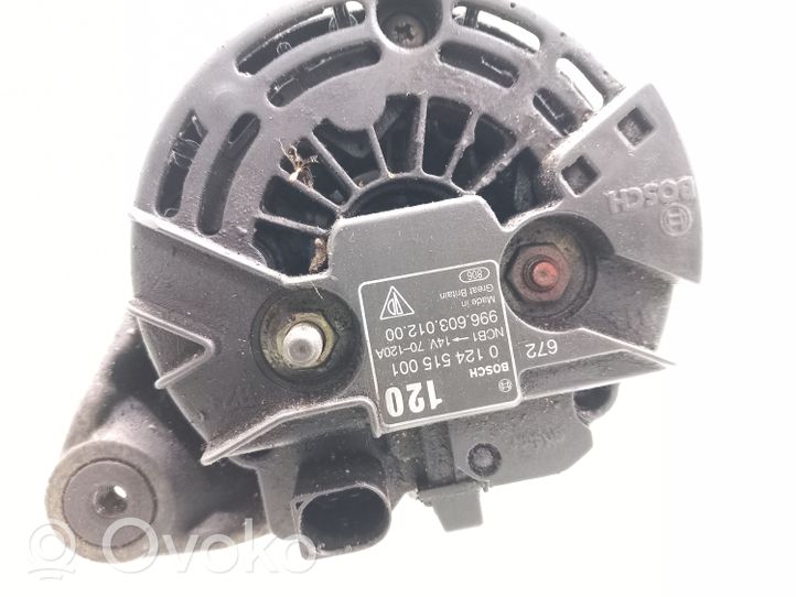 Porsche Boxster 986 Generatore/alternatore 0124515001