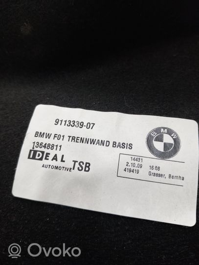 BMW 7 F01 F02 F03 F04 Autres éléments garniture de coffre 9113339