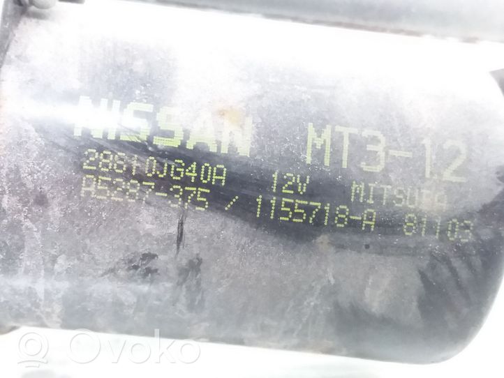 Nissan X-Trail T31 Mechanizm i silniczek wycieraczek szyby przedniej / czołowej 28810JG40A