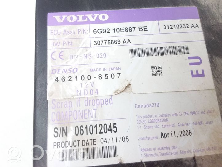 Volvo S80 Navigaatioyksikkö CD/DVD-soitin 6G9210E887BE
