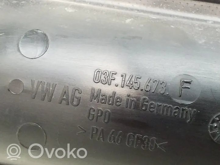 Volkswagen Golf VI Tube d'admission de tuyau de refroidisseur intermédiaire 03F145673F
