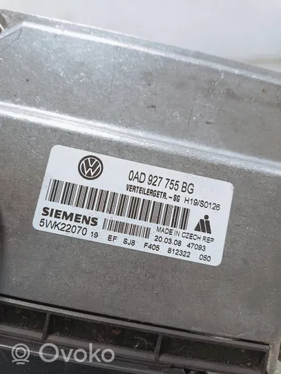 Volkswagen Touareg I Module de contrôle de boîte de vitesses ECU 0AD927755BG