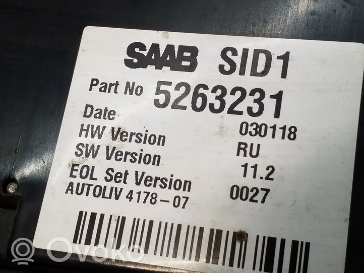 Saab 9-5 Monitor / wyświetlacz / ekran 5263231