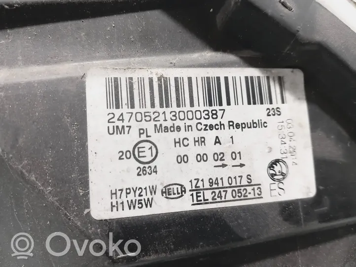 Skoda Octavia Mk2 (1Z) Etu-/Ajovalo 1Z1941017S