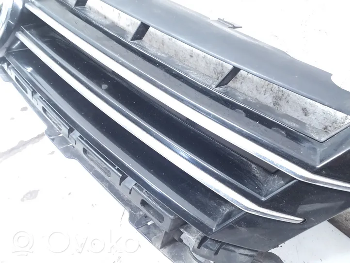 Volkswagen Touran II Grille calandre supérieure de pare-chocs avant 1T0853651BQ