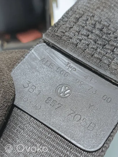 Volkswagen PASSAT B5 Pas bezpieczeństwa fotela przedniego 3B1857705B