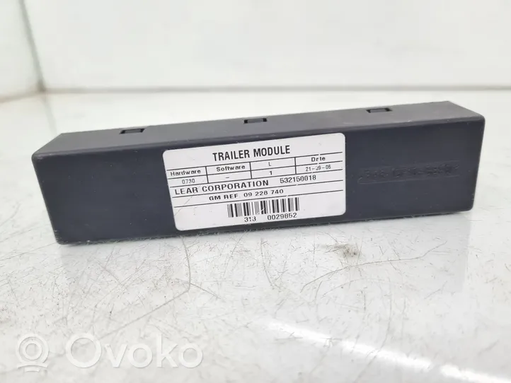 Opel Vectra C Piekabes āķa vadības bloks 09228740