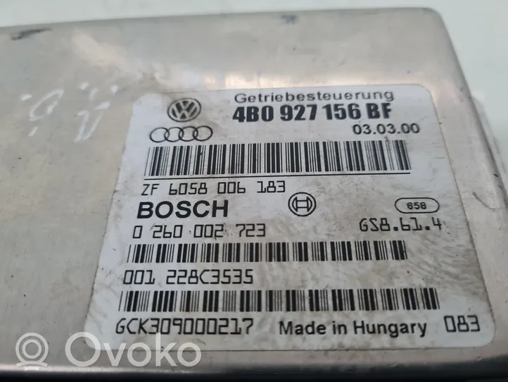 Audi A6 S6 C5 4B Pavarų dėžės valdymo blokas 4B0927156BF