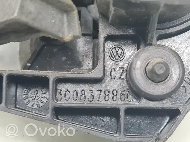 Volkswagen PASSAT B6 Klamka zewnętrzna drzwi tylnych 3C0837886G