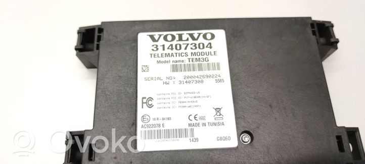 Volvo S60 Puhelimen käyttöyksikkö/-moduuli 31407304