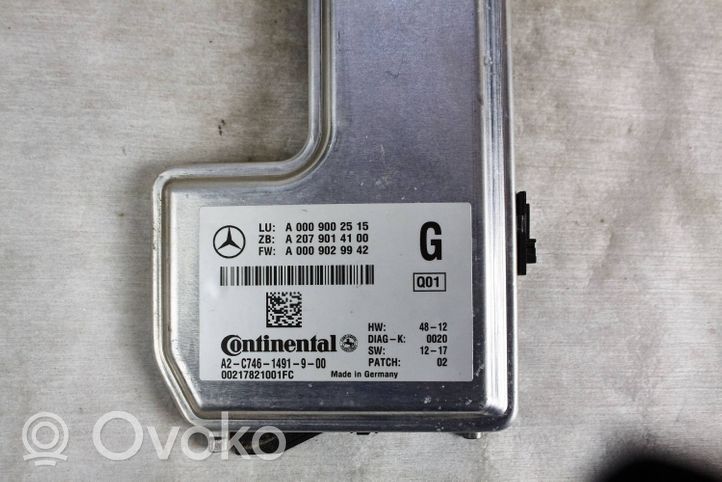 Mercedes-Benz GLC X253 C253 Kamera szyby przedniej / czołowej A0009002515