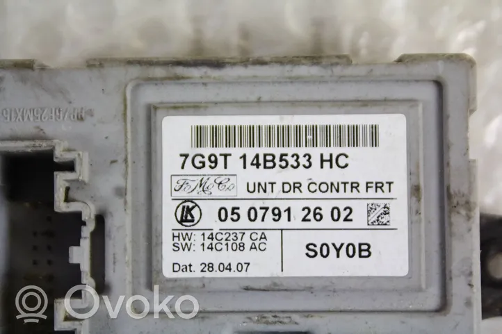 Ford S-MAX Unité de commande module de porte 7G9T14B533HC