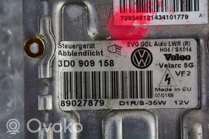 Volkswagen Phaeton Moduł poziomowanie świateł Xenon 3D0909158