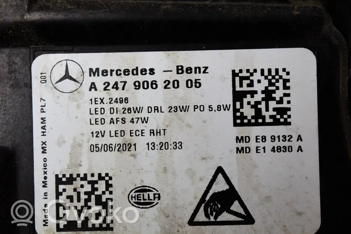 Mercedes-Benz GLB x247 Lampa przednia a2479062005