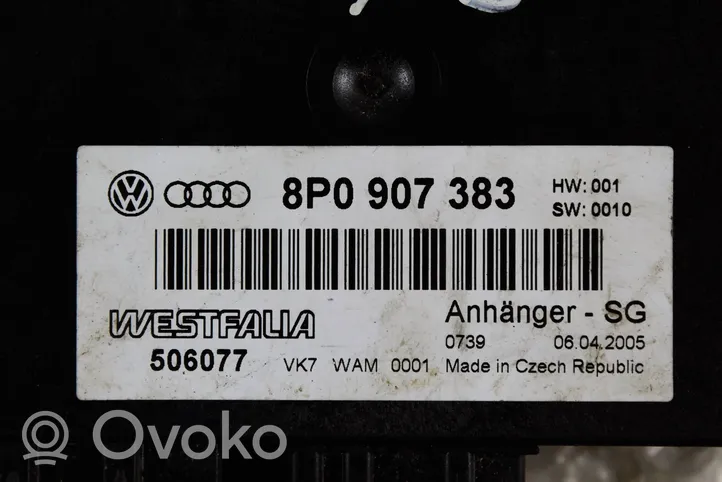 Skoda Octavia Mk2 (1Z) Module de contrôle crochet de remorque 8p0907383