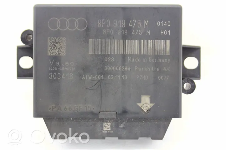 Audi A4 S4 B8 8K Pysäköintitutkan (PCD) ohjainlaite/moduuli 8p0919475m