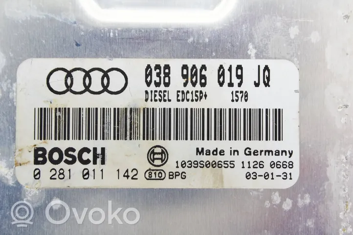 Audi A4 S4 B6 8E 8H Calculateur moteur ECU 038906019JQ