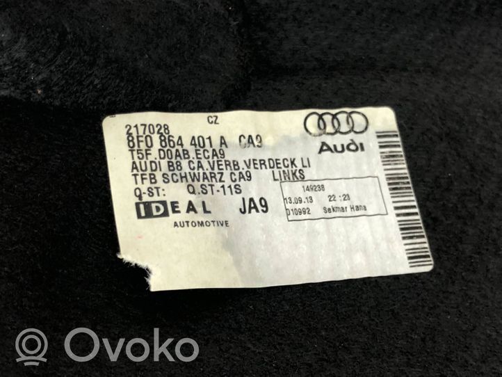 Audi RS5 Tavaratilan pohjan tekstiilimatto 8F0864401A