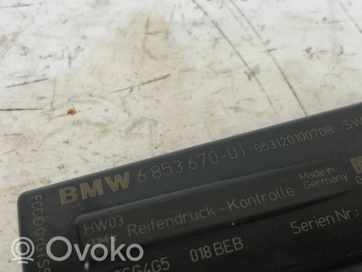 BMW 7 F01 F02 F03 F04 Centralina della pressione pneumatico 6853670