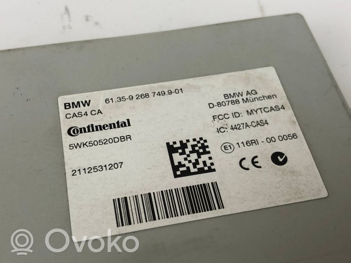 BMW 5 GT F07 Unidad de control/módulo del CAS 9268749