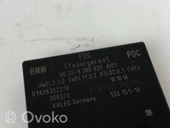 BMW X4 F26 Parkavimo (PDC) daviklių valdymo blokas 9366920