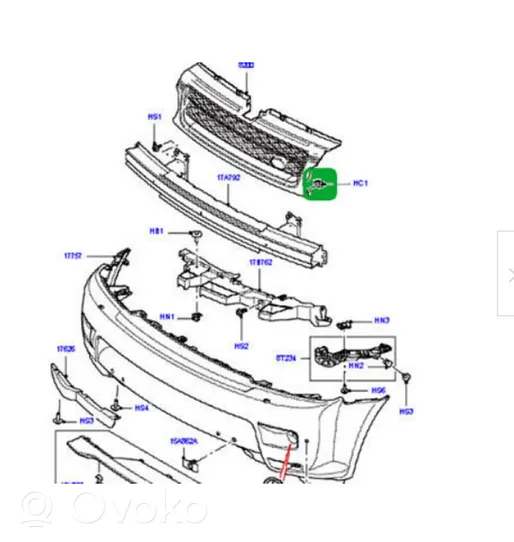 Land Rover Discovery 4 - LR4 Muu korin osa LR018173