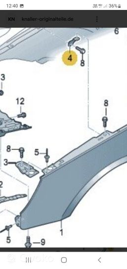 Audi A4 S4 B9 Spārna stiprinājums 8W0821469