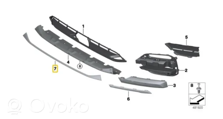 BMW X3 G01 Etupuskurin reuna 51117439128