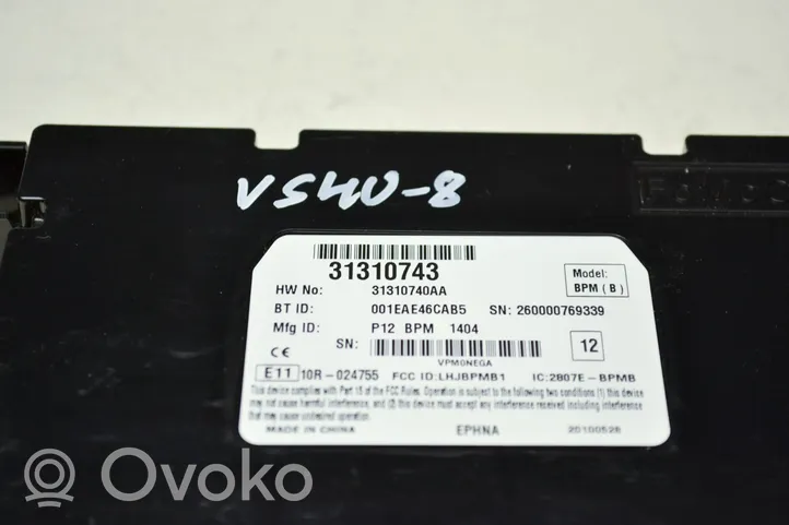 Volvo S40 Moduł / Sterownik Bluetooth 31310743