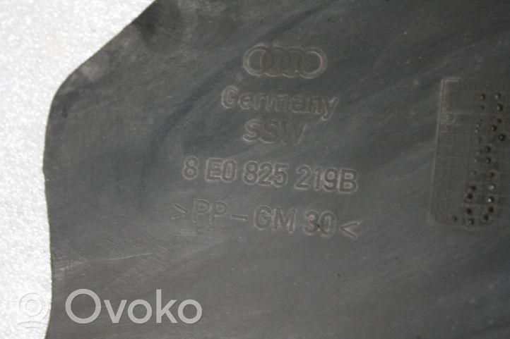 Audi A4 S4 B6 8E 8H Couvre soubassement arrière 8E0825219B