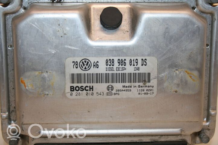 Volkswagen PASSAT B5.5 Calculateur moteur ECU 038906019DS
