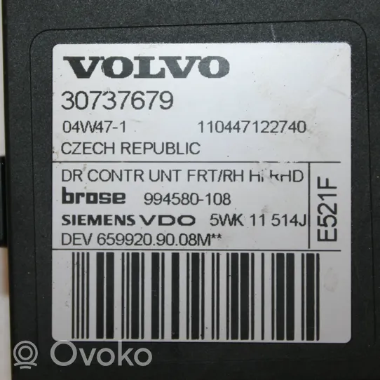 Volvo V50 Alzacristalli del portellone scorrevole con motorino 30737679