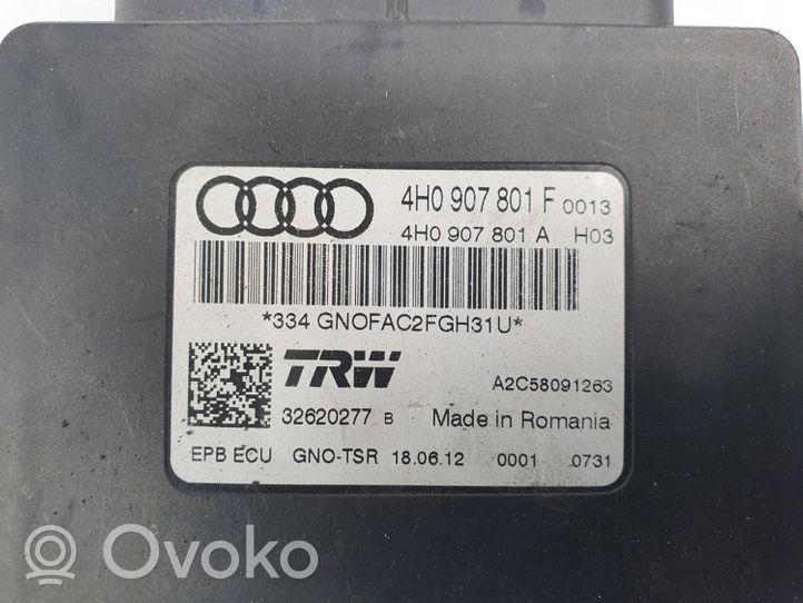 Audi A8 S8 D4 4H Unité de contrôle, module EMF frein arrière 4H0907801F