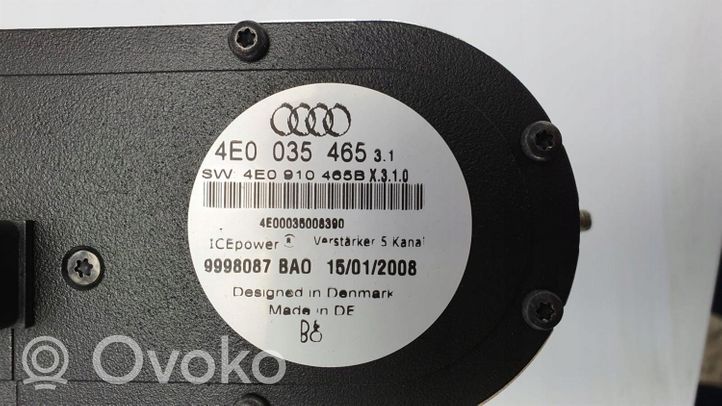 Audi A8 S8 D3 4E Amplificateur de son 4E035465