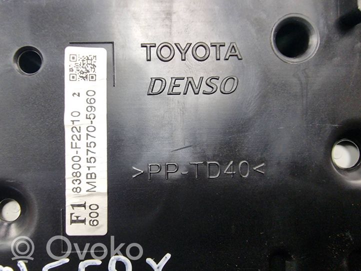 Toyota Auris E180 Compteur de vitesse tableau de bord 