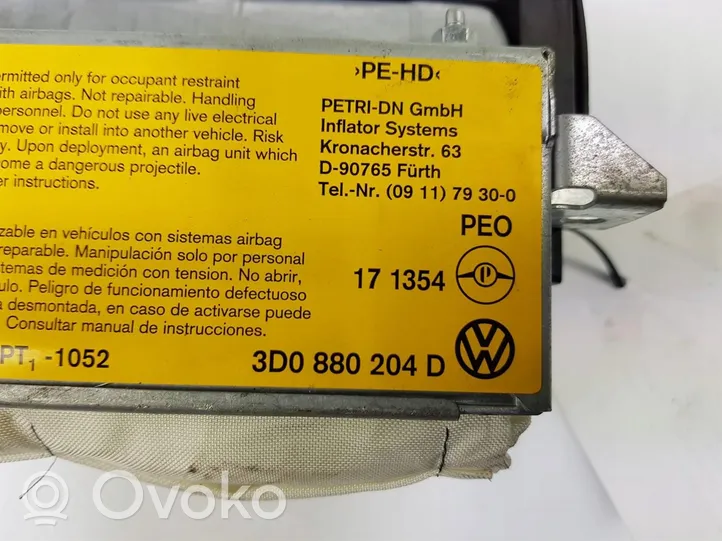 Volkswagen Phaeton Poduszka powietrzna Airbag pasażera 3D0880204D