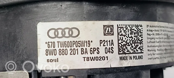 Audi A4 S4 B9 8W Ohjauspyörän turvatyyny 8W0880201BA