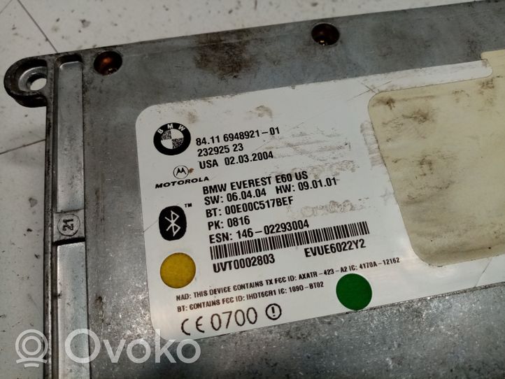 BMW 6 E63 E64 Telefono valdymo blokas 84116948921