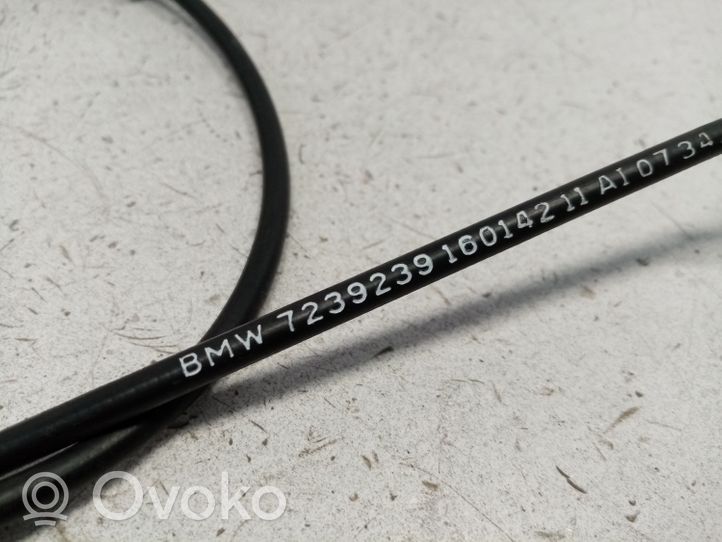 BMW 3 F30 F35 F31 Système poignée, câble pour serrure de capot 7239239