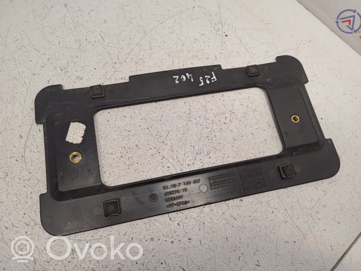 BMW X3 F25 Support de plaque d'immatriculation 51187160607