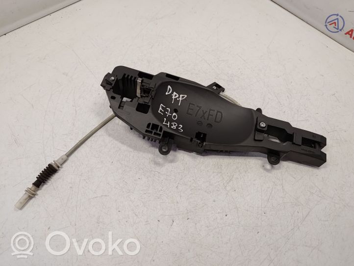 BMW X5 E70 Support poignée extérieur de porte avant 51217193264